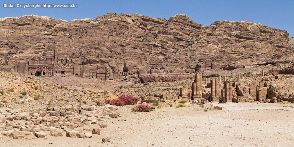 Petra - East cliff The royal tombs at the east cliff. Stefan Cruysberghs